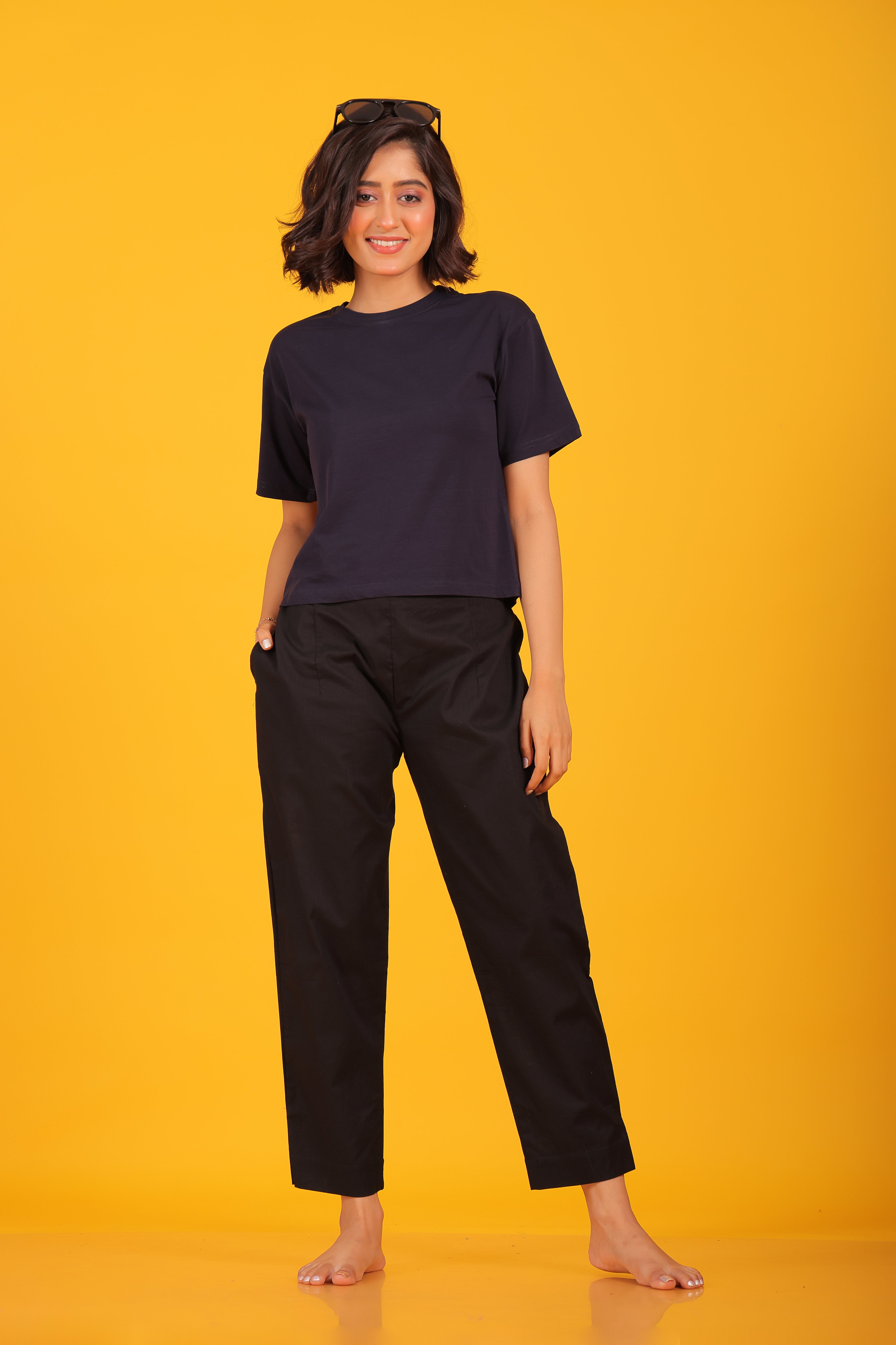 Cotton Fashion Pants - Black / S/M - Cotton Fashion Pants
