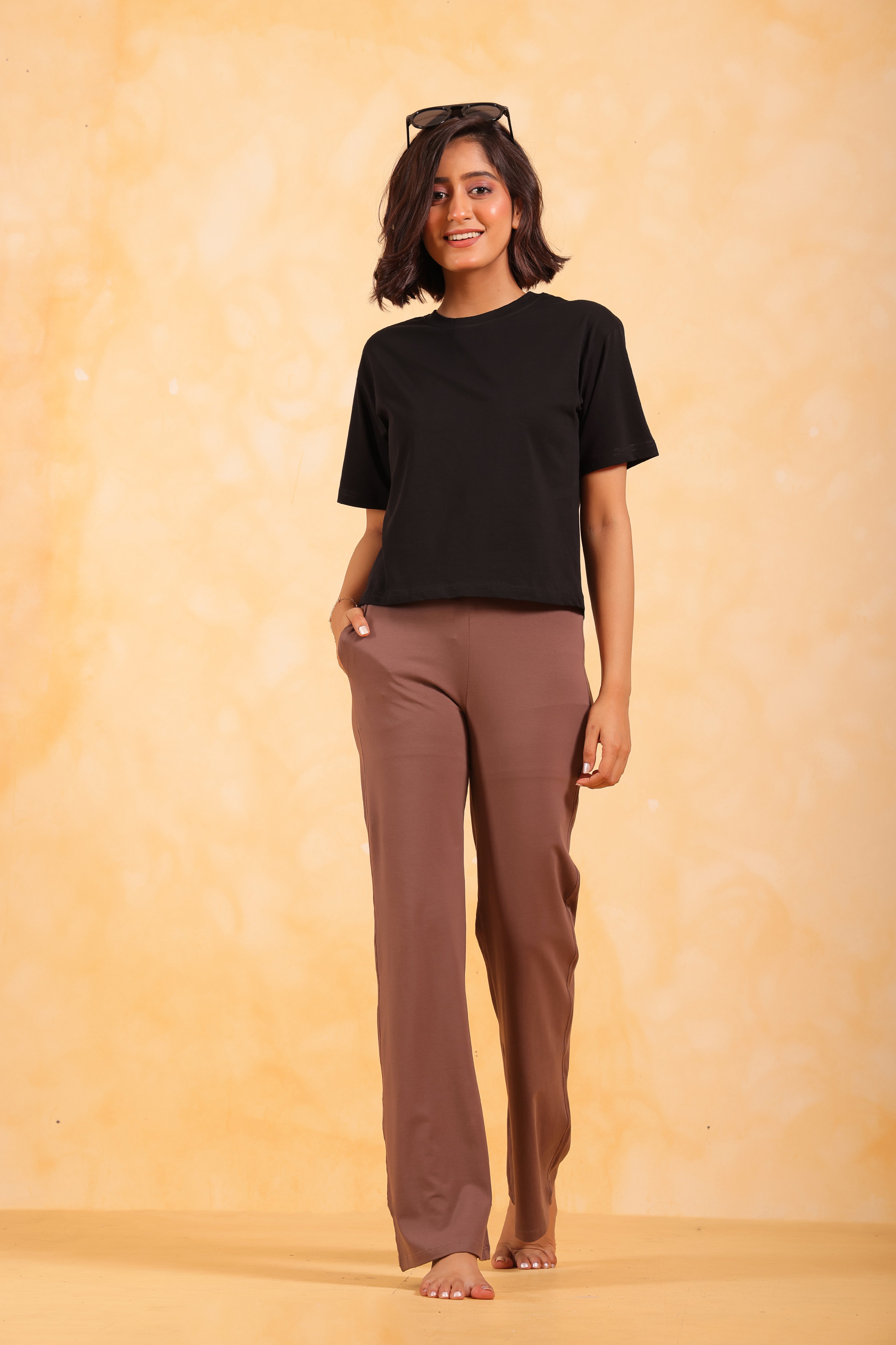 Deepee Twister Women's Stretchable Cotton Flared Pants