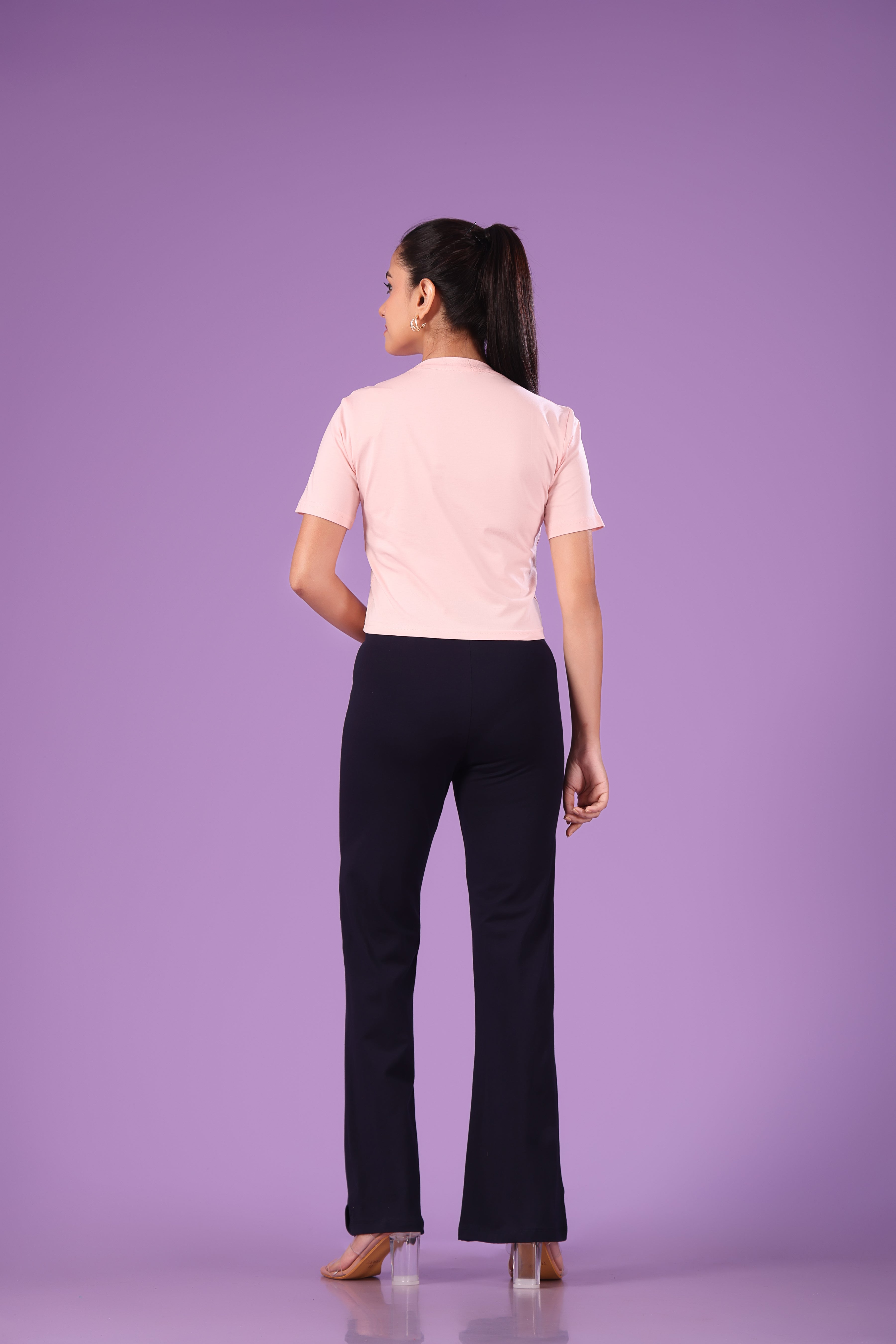 Deepee Twister Women's Stretchable Cotton Flared Pants