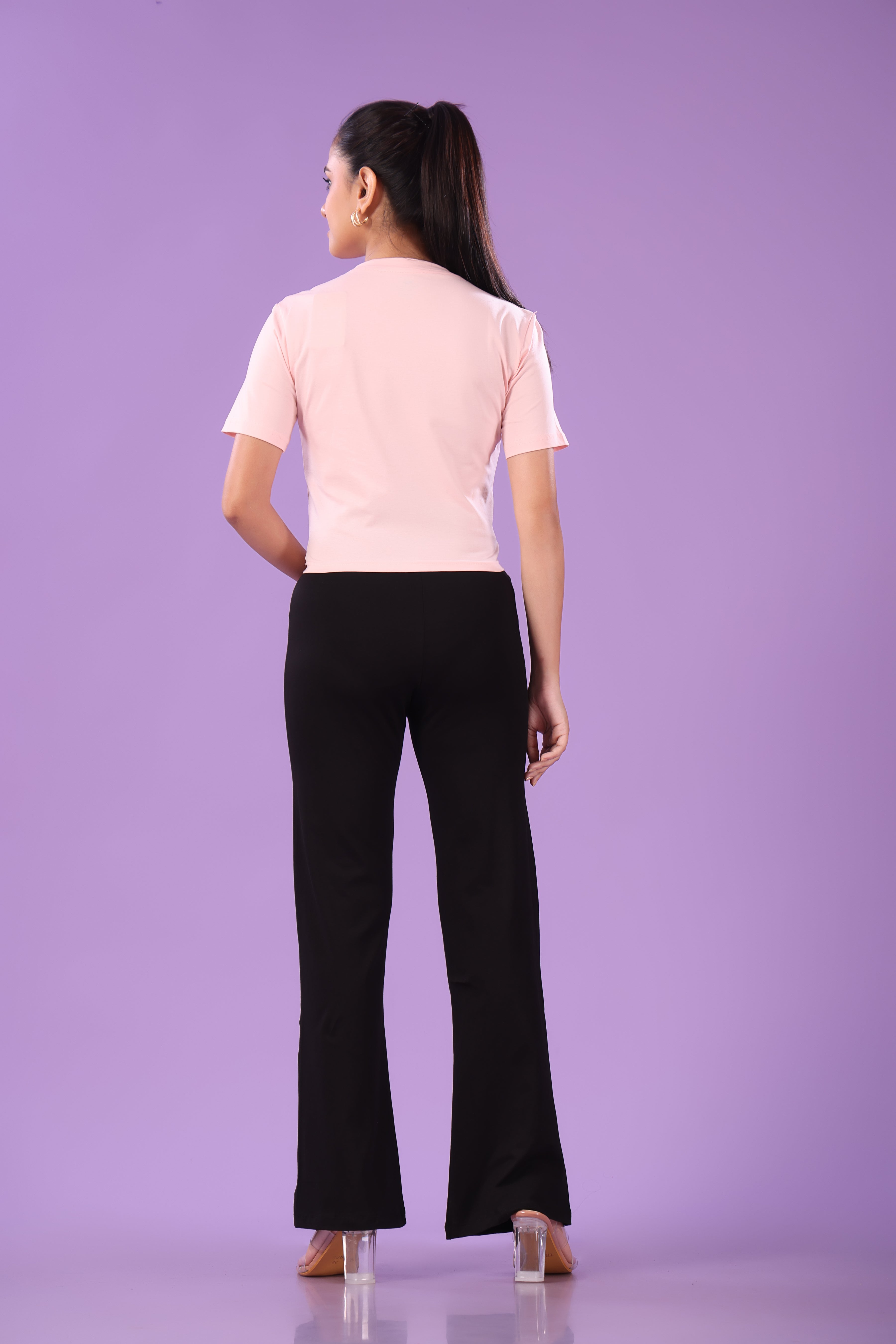 Deepee Twister Women's Stretchable Cotton Flared Pants