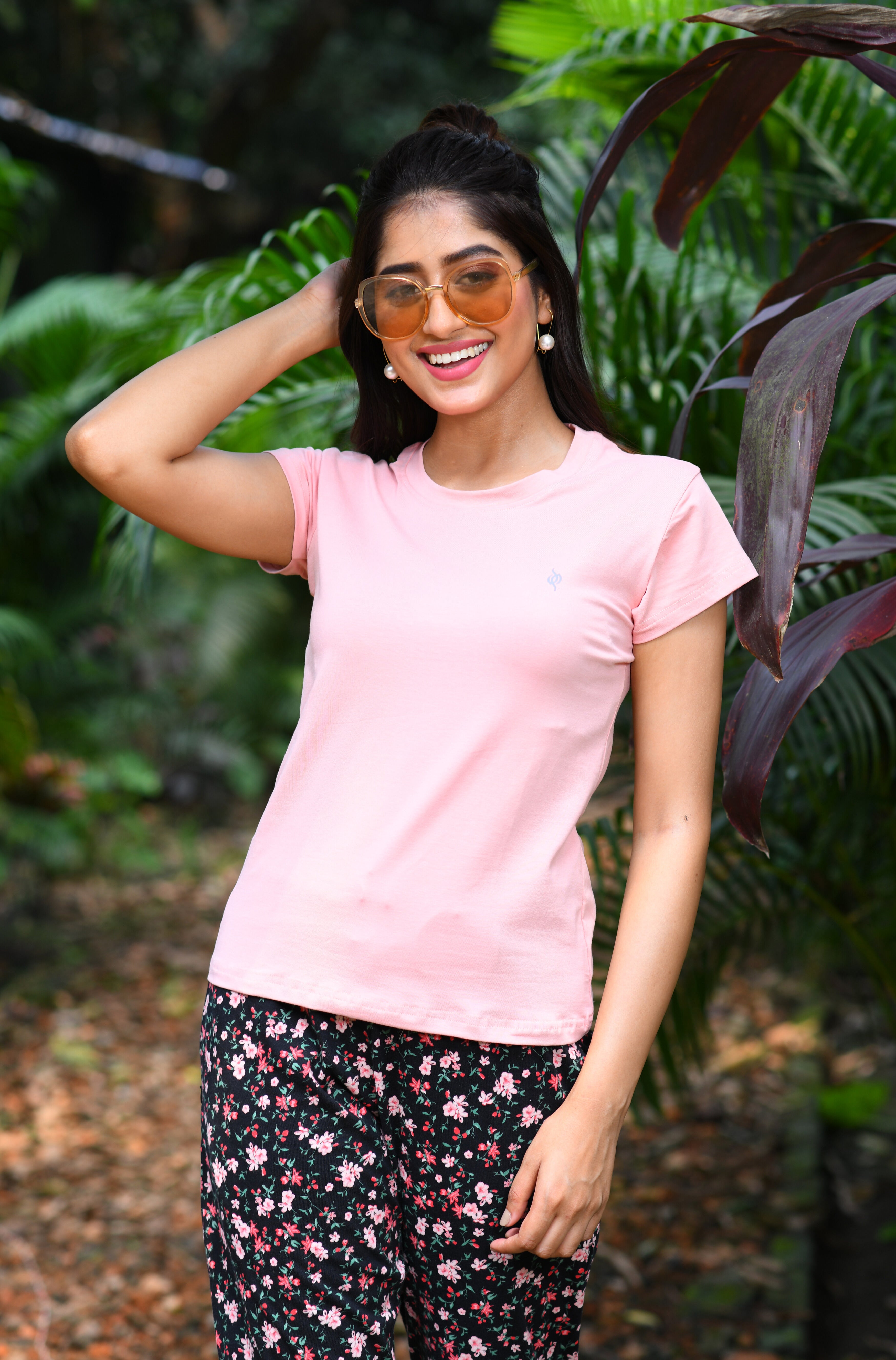 Deepee Twister Plain Tees Stretch Half Sleeves