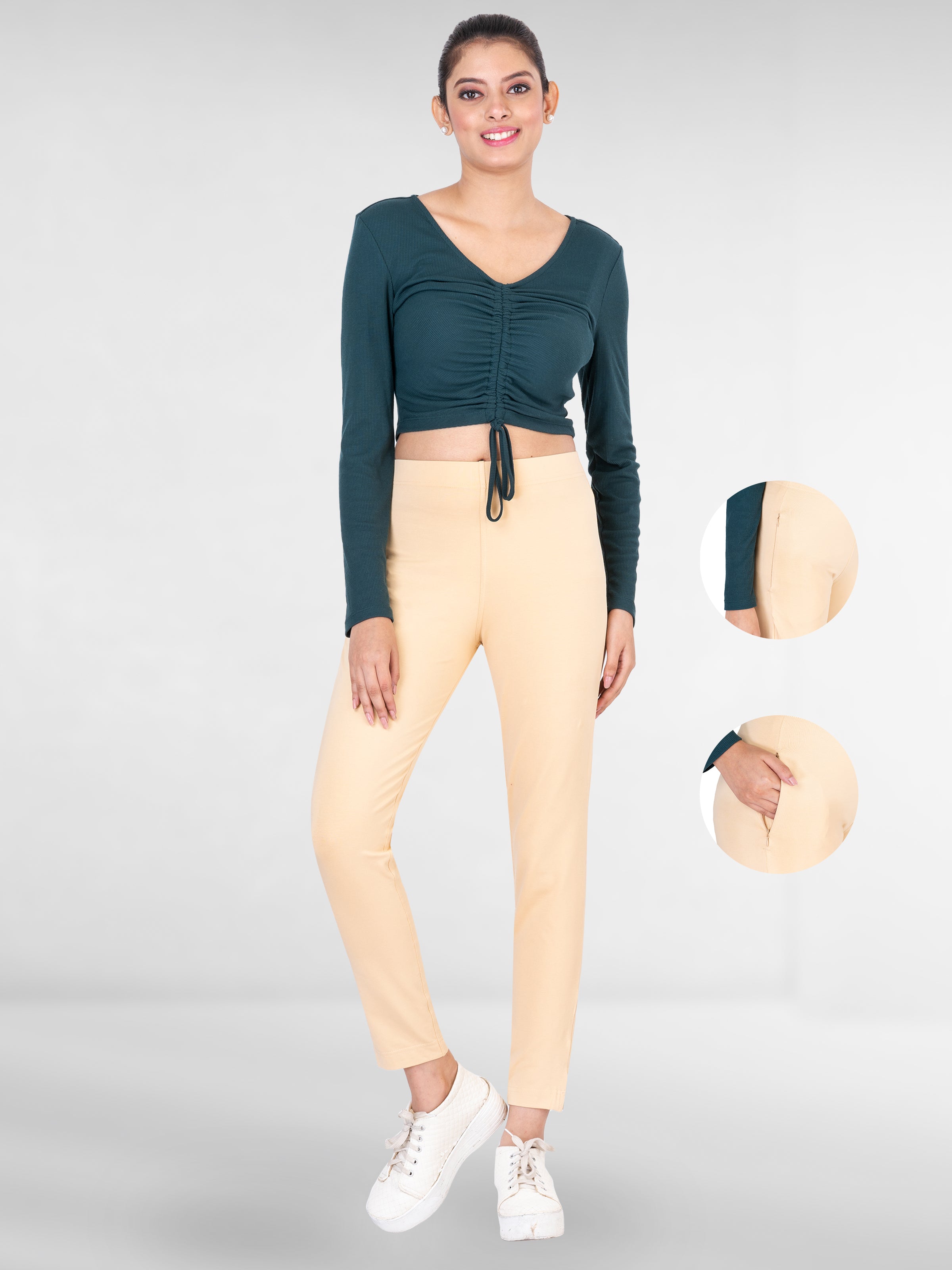Pencil Pants Zip - Fawn / M - Pencil Pants