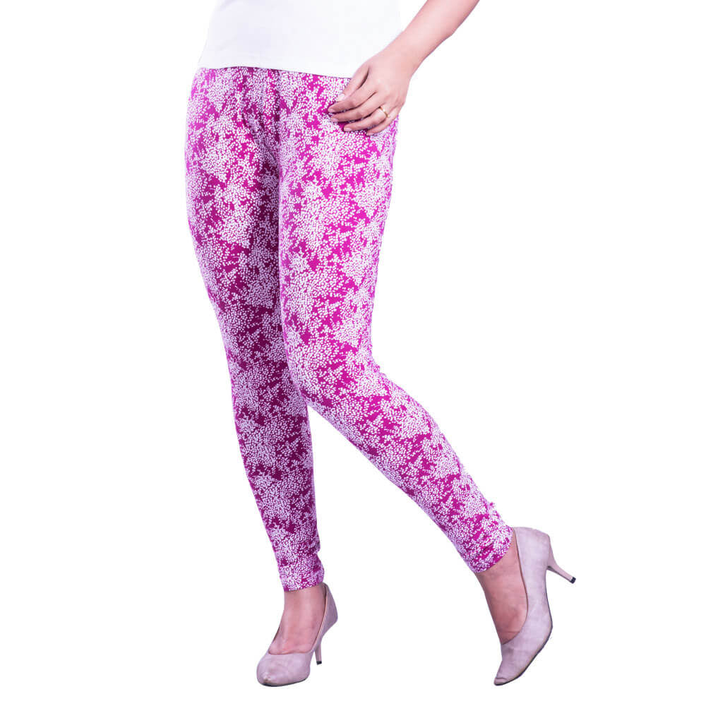 Buy Women Pink Plain Legging Online in India - Monte Carlo