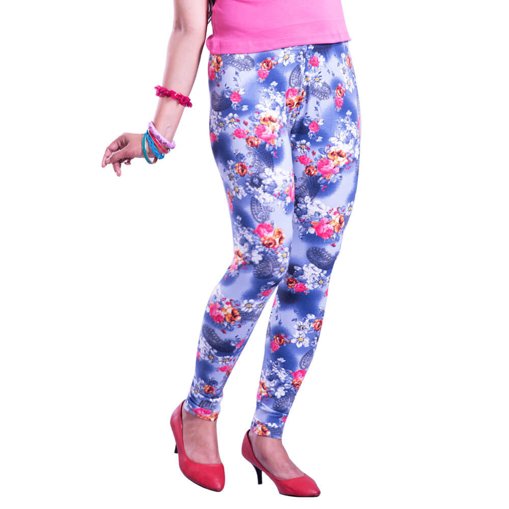 Buy printed leggings side view