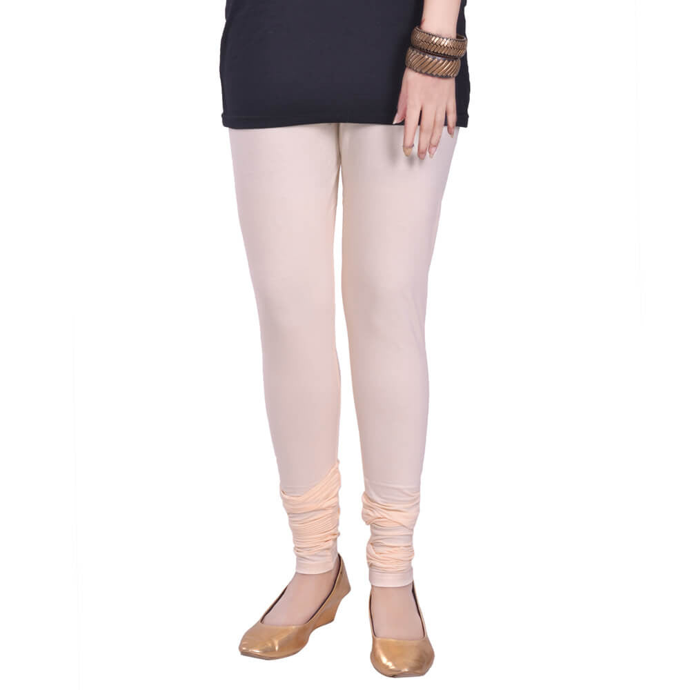 Churidar Leggings - Butter / Free Size - Churidar Leggings