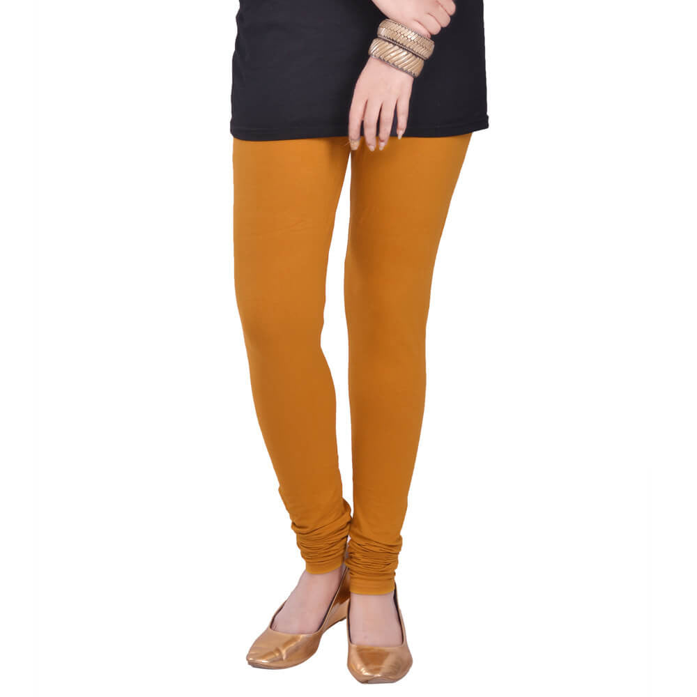 Churidar Leggings - D Mustard / Free Size - Churidar Leggings