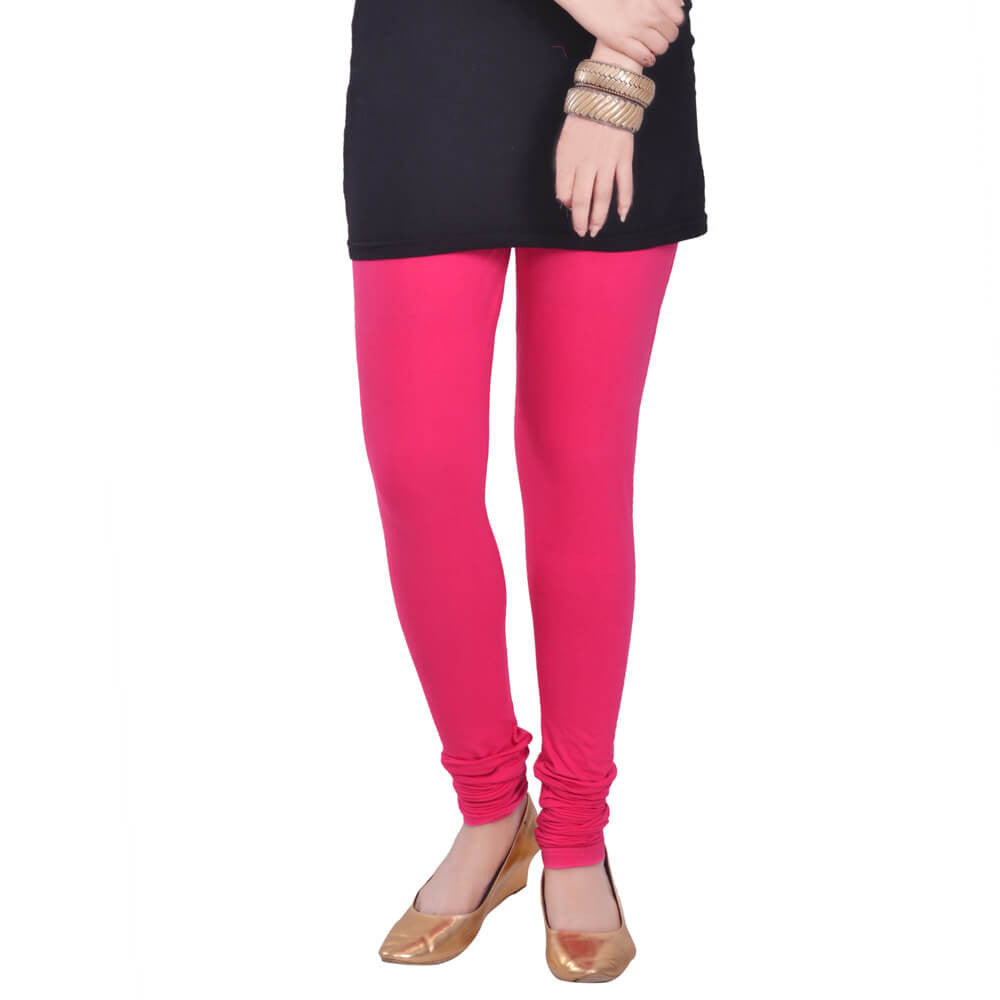 Churidar Leggings - Hot Pink / Free Size - Churidar Leggings