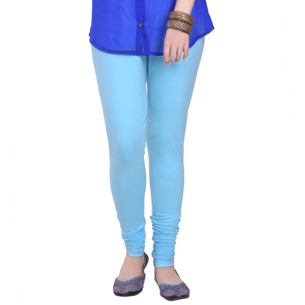 Churidar Leggings - Sky / Free Size - Churidar Leggings