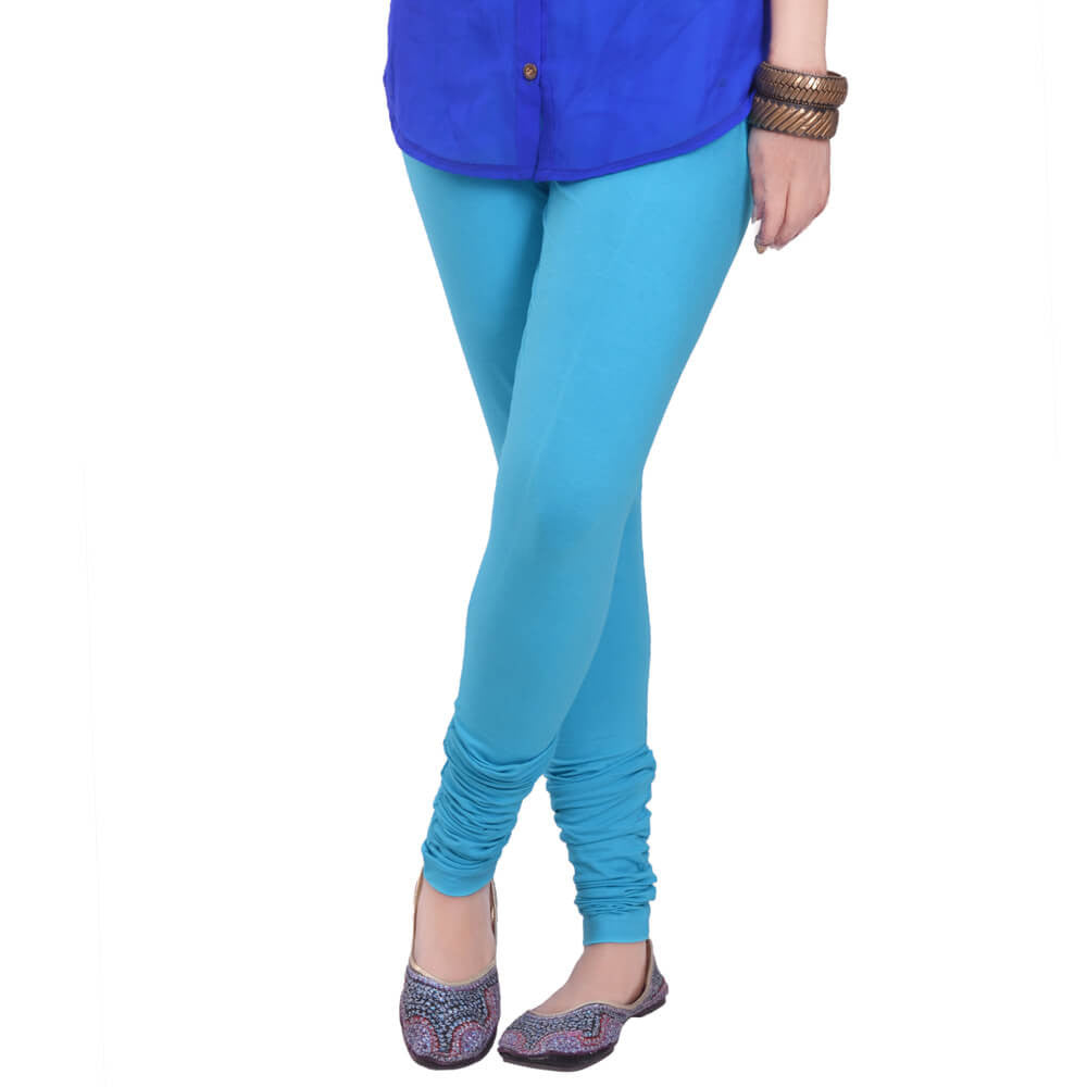 Churidar Leggings - Turquoise / Free Size - Churidar Leggings