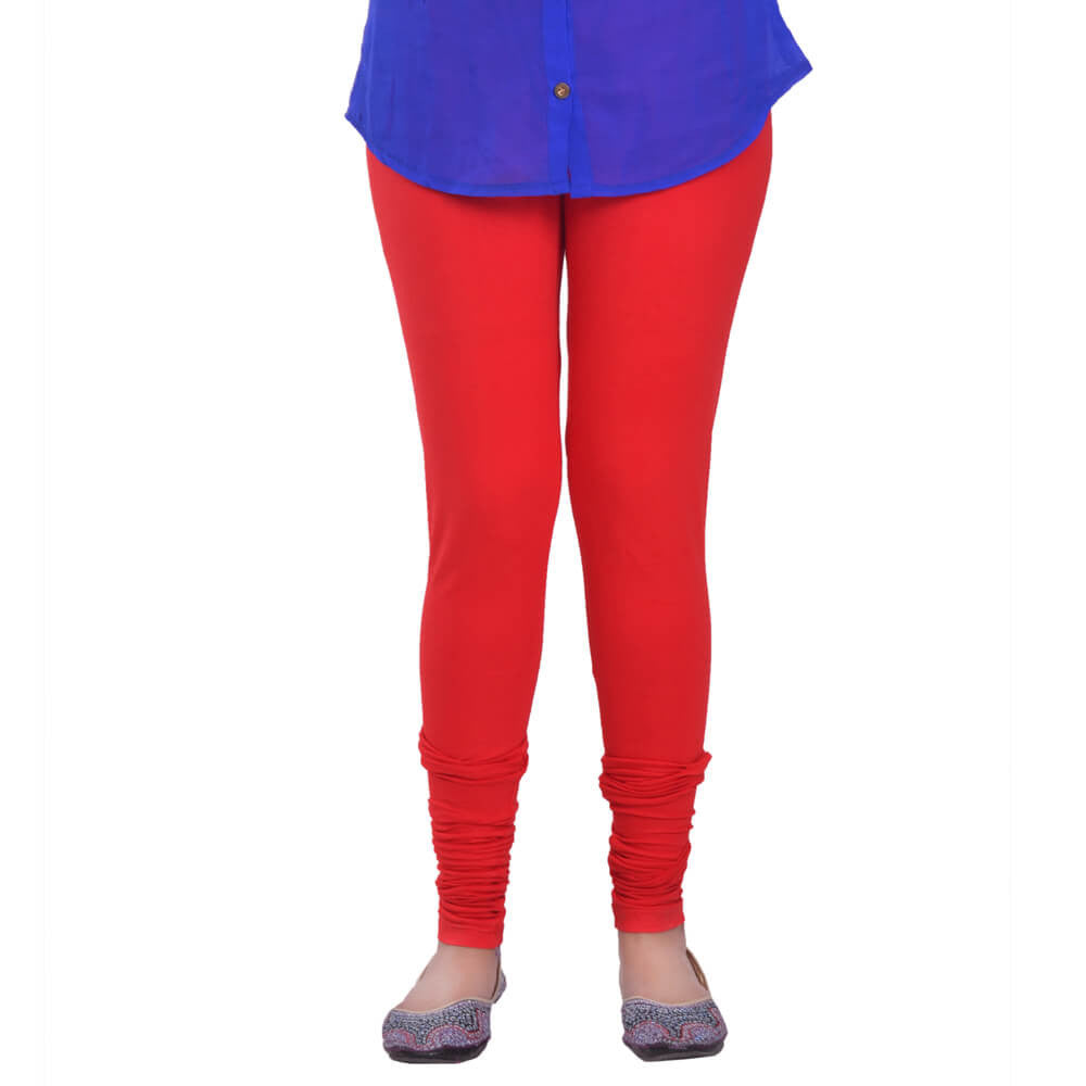 Churidar Leggings - Brick / Free Size - Churidar Leggings
