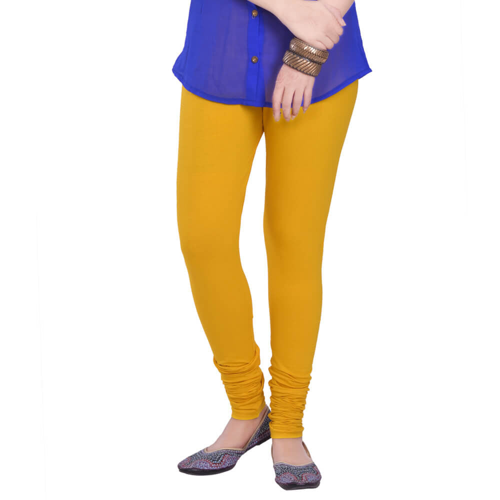 Churidar Leggings - Gold / Free Size - Churidar Leggings