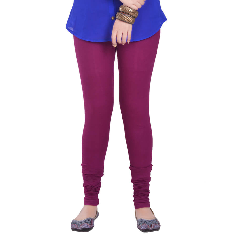 Churidar Leggings - Tysian Purple / Free Size - Churidar Leggings