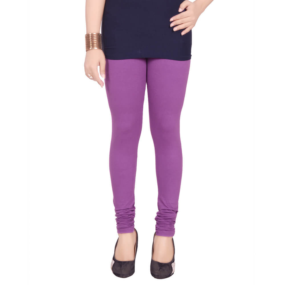 Churidar Leggings - Purple / Free Size - Churidar Leggings