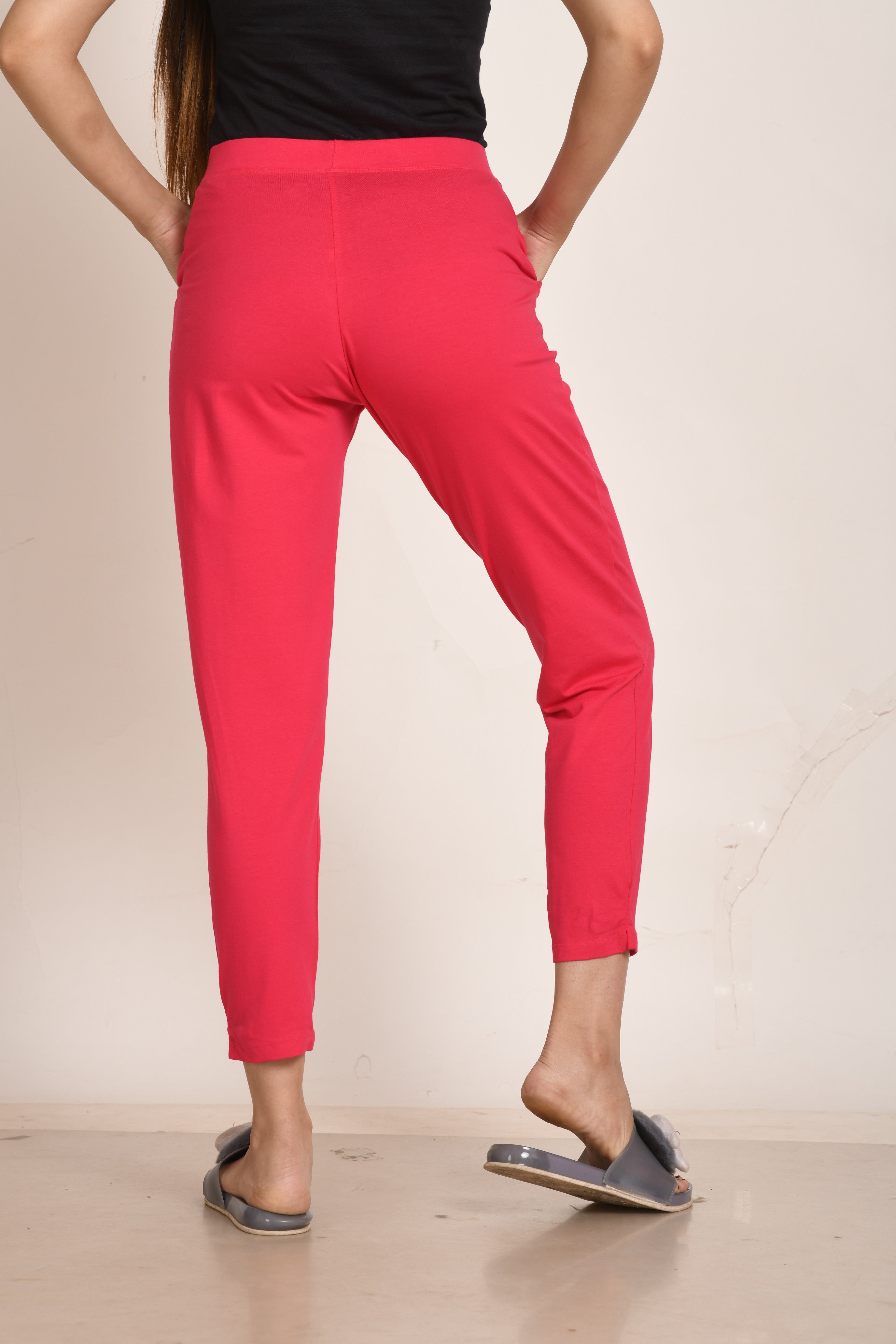 Buy Black Cotton Ankle Length Tapered Casual Pant for Women Online at  Fabindia | 20129607