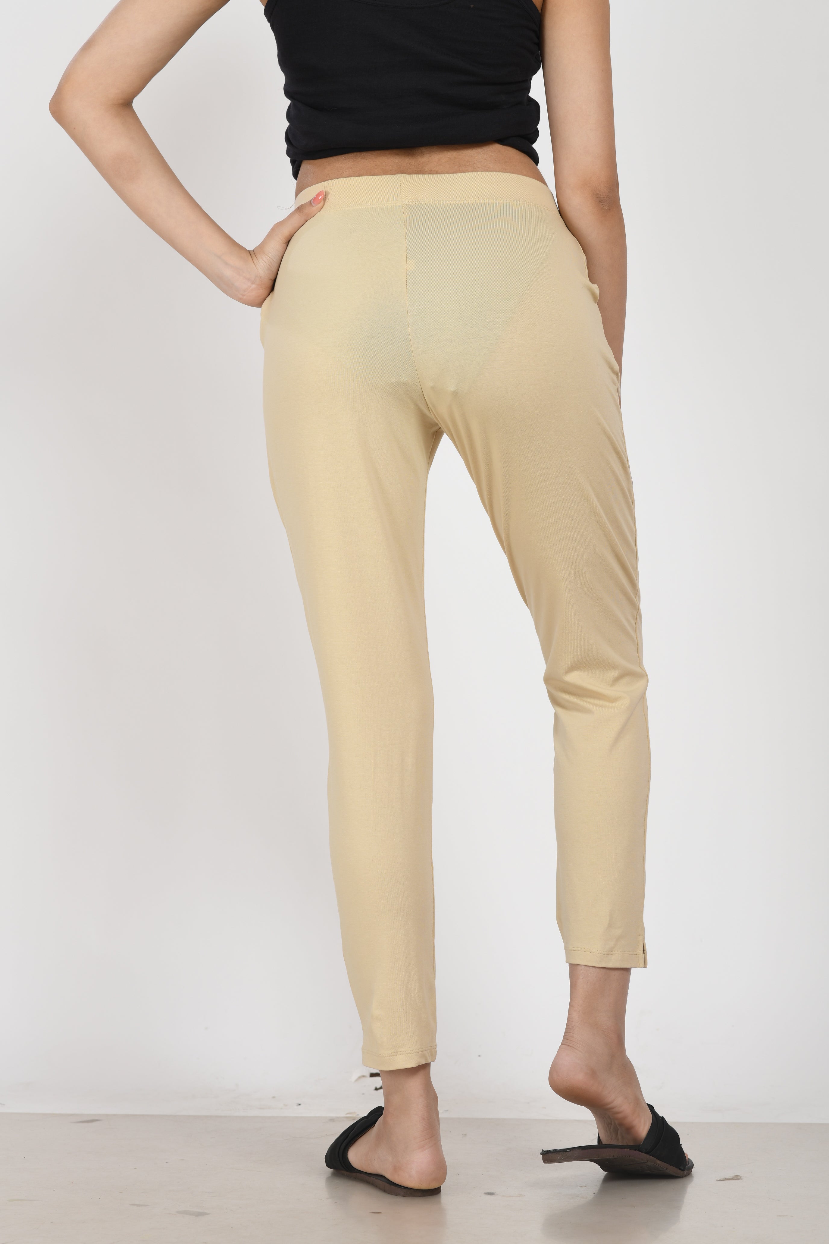 Buy Juliet Cream Embroidered JSL 03128 Cigarette Pants for Women Online   Tata CLiQ