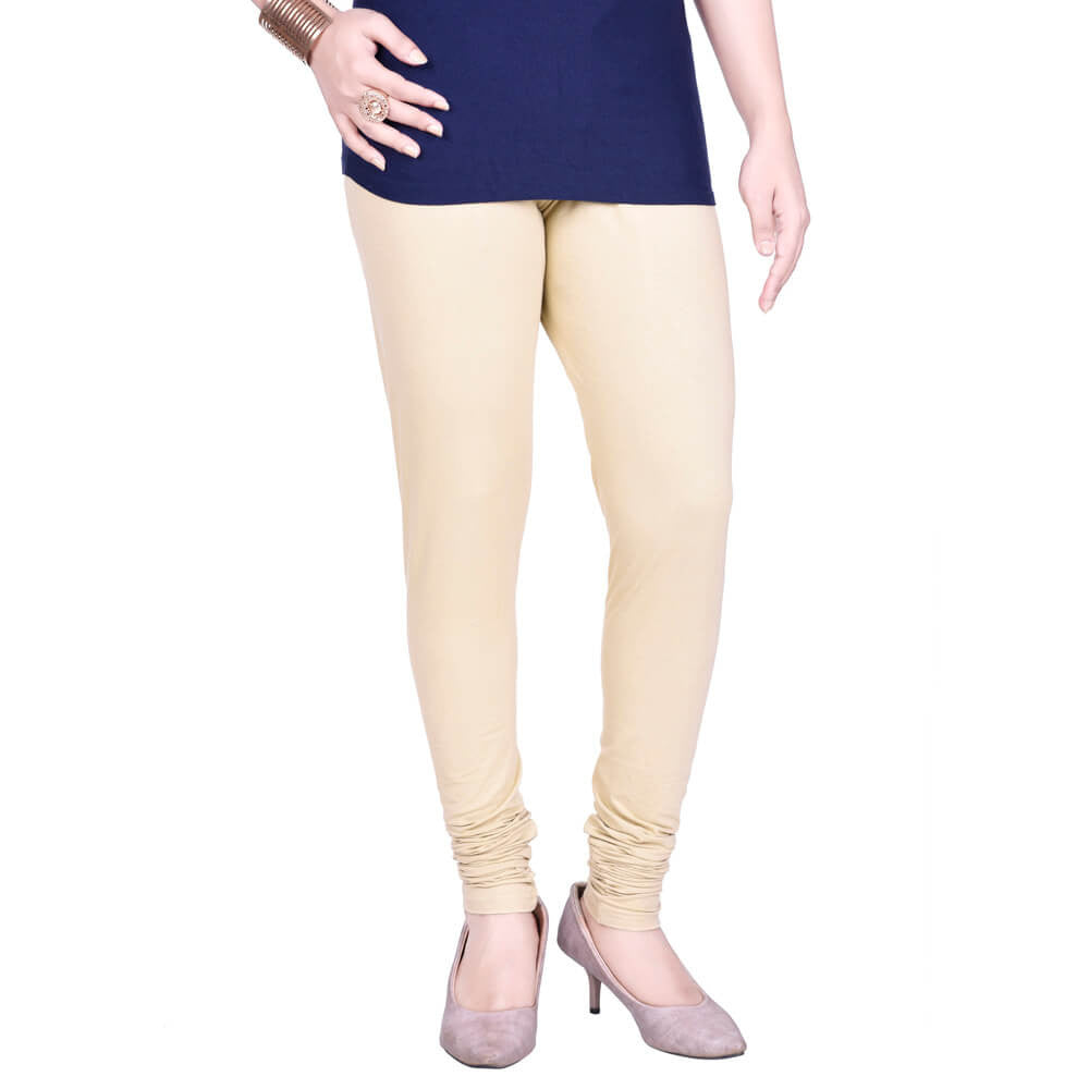 Churidar Leggings - Skin / Free Size - Churidar Leggings