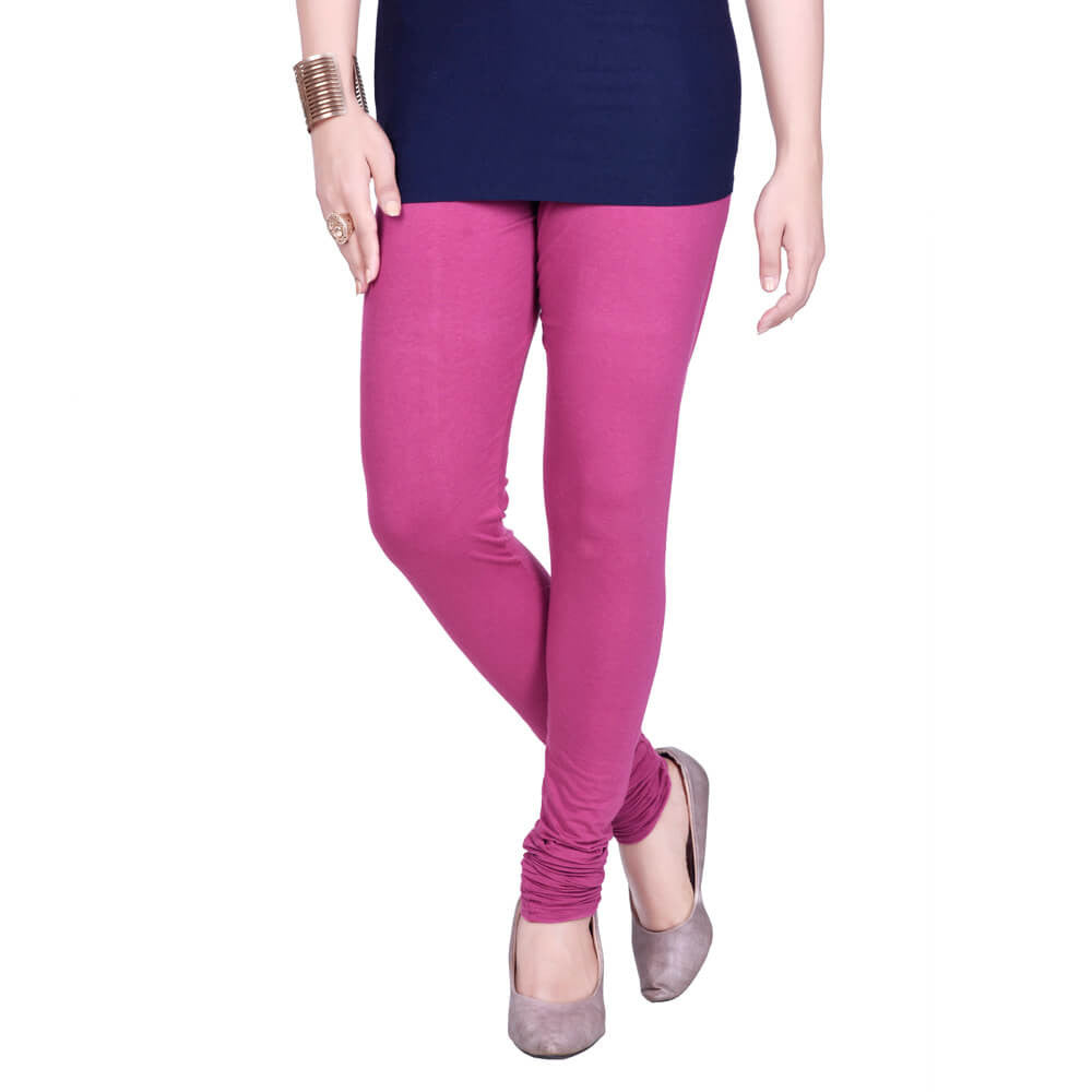 Churidar Leggings - Phalsa / Free Size - Churidar Leggings