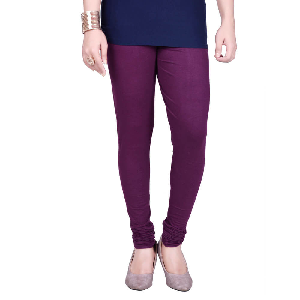 Churidar Leggings - Grape / Free Size - Churidar Leggings
