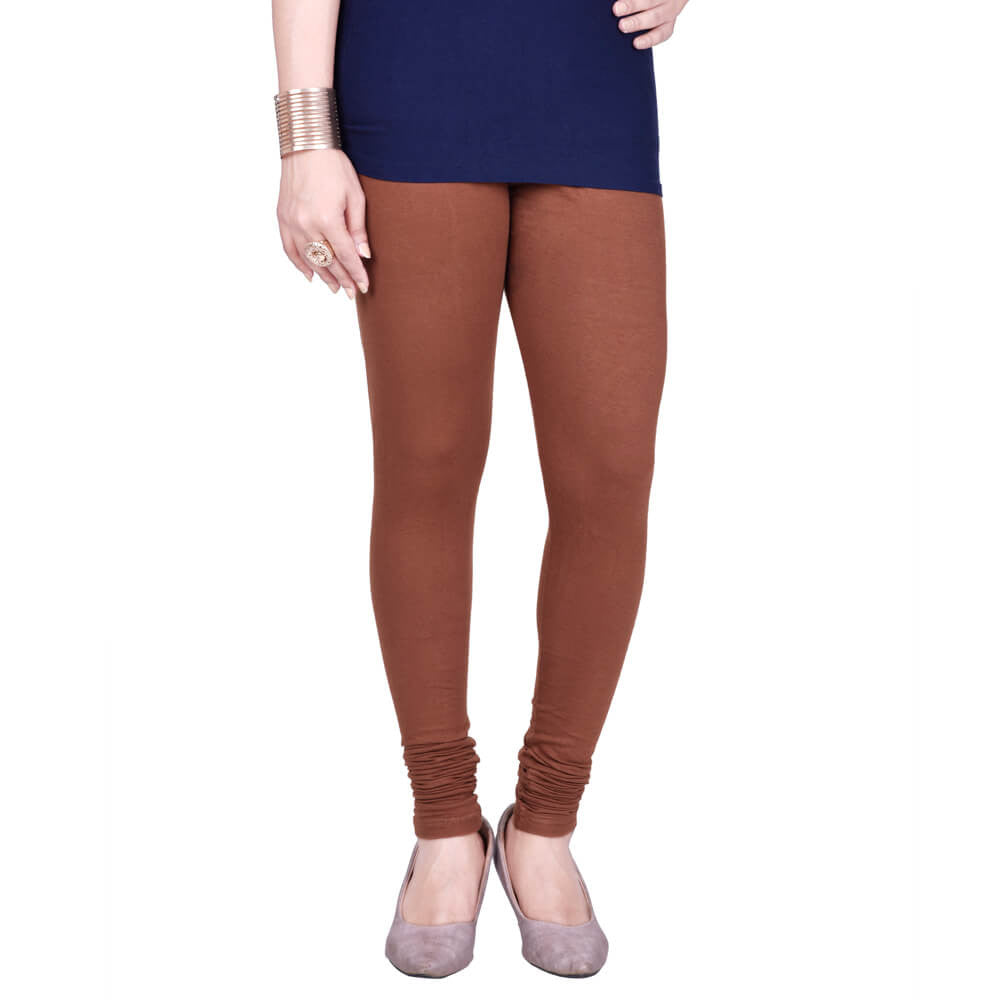 Churidar Leggings - Brown / Free Size - Churidar Leggings