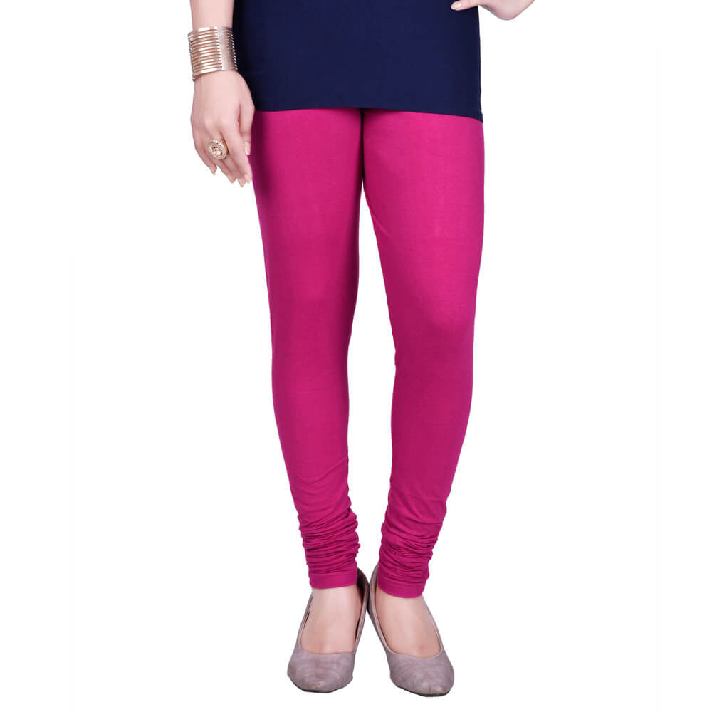Churidar Leggings - Wine / Free Size - Churidar Leggings