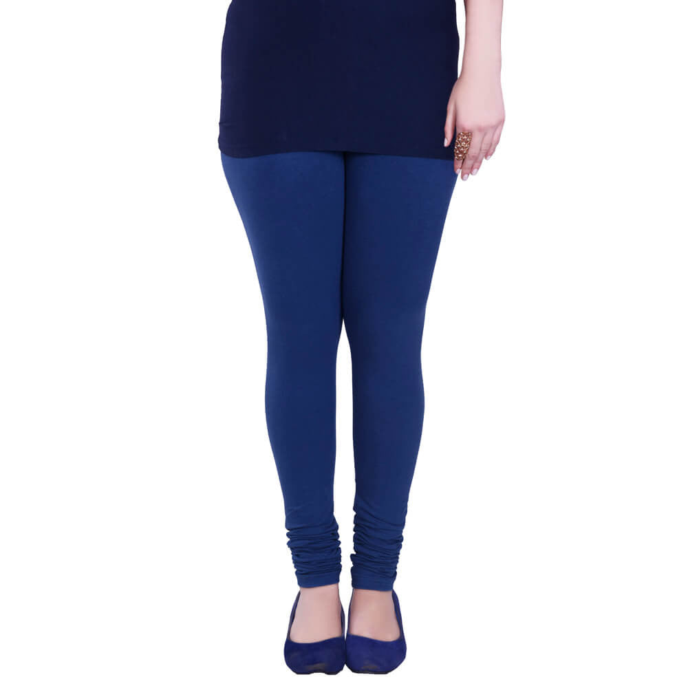 Churidar Leggings - Airforce / Free Size - Churidar Leggings