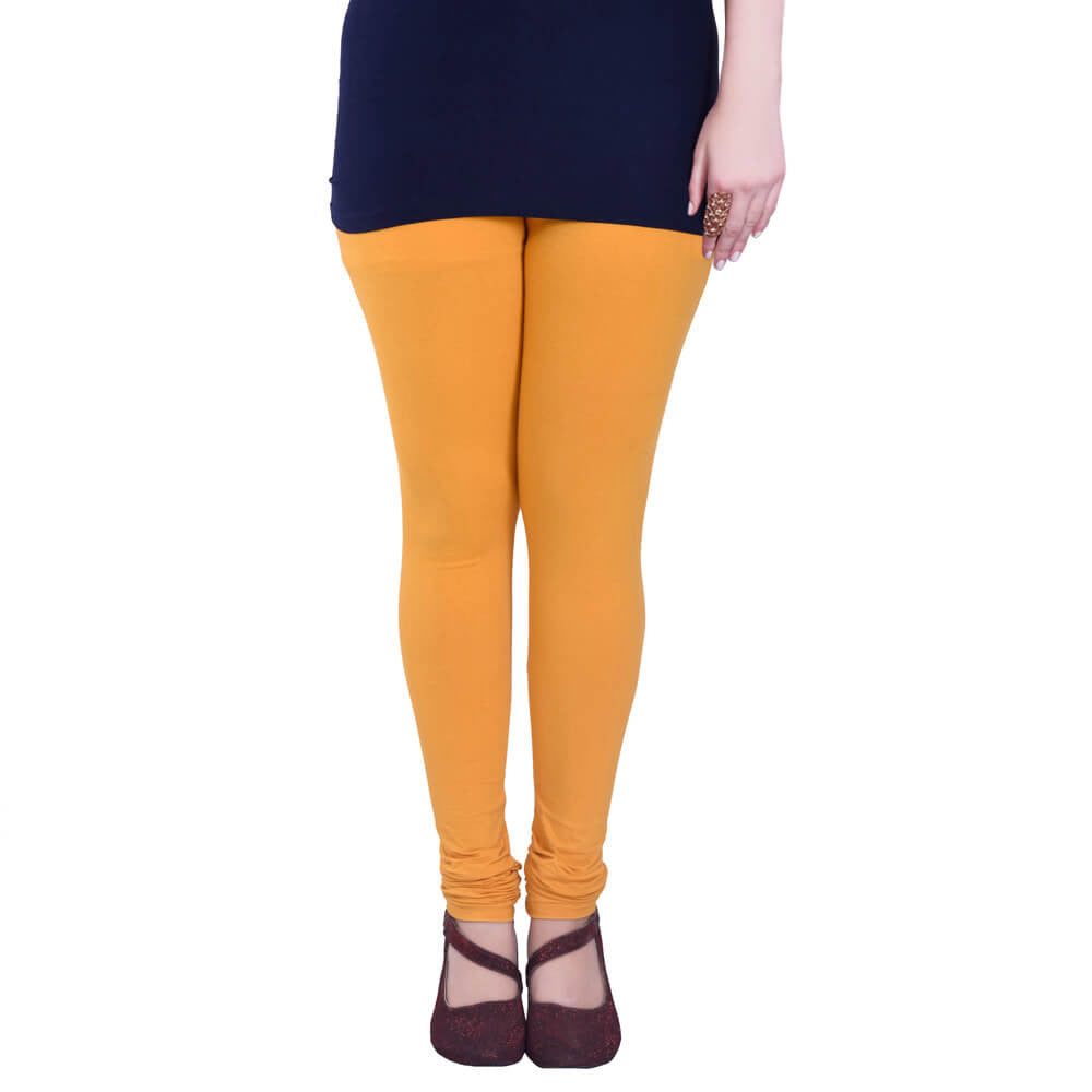 Churidar Leggings - Mustard / Free Size - Churidar Leggings