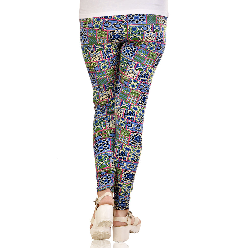 Shop Printed Leggings with Elasticised Waistband Online | Max Kuwait