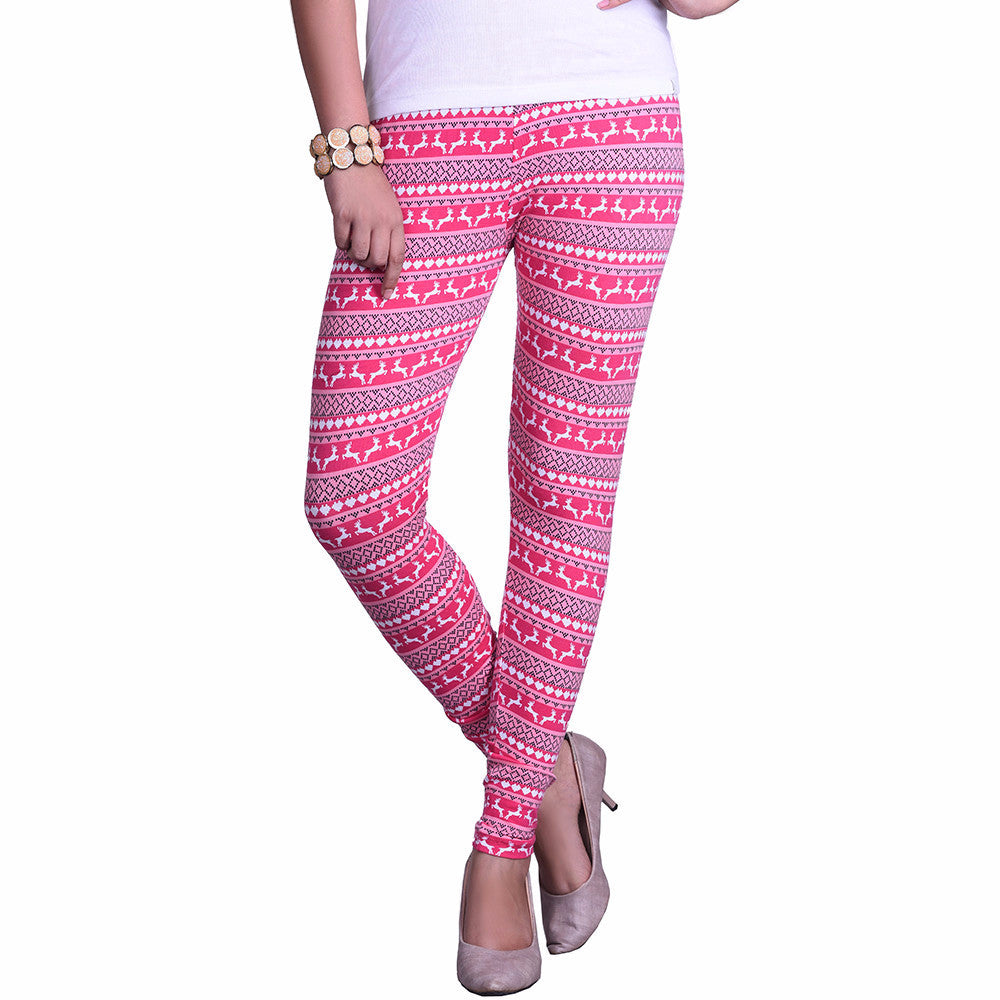 Buy printed leggings front view