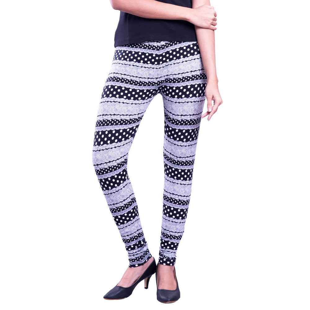 Buy printed leggings front view