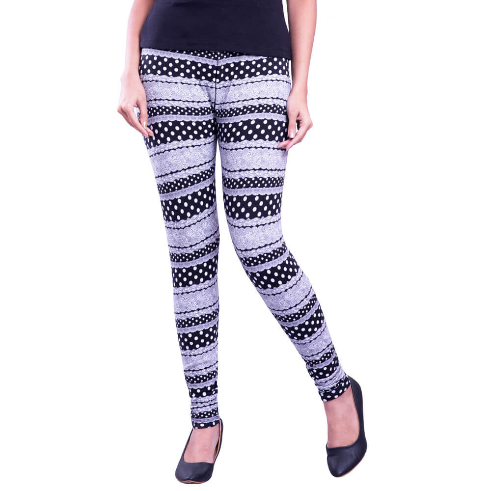 Buy printed leggings front view