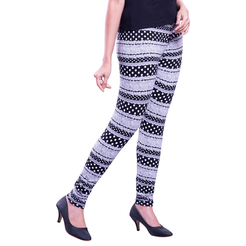 Buy printed leggings side view