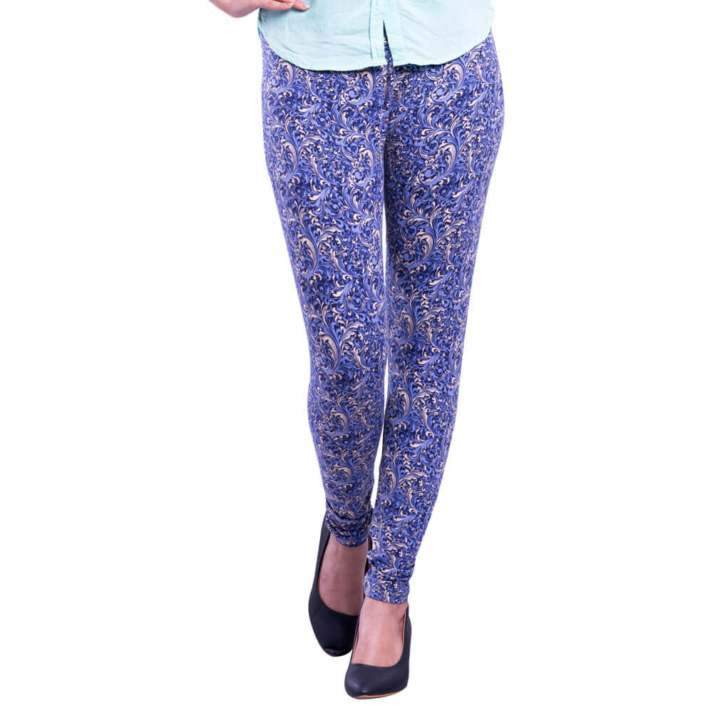 buy printed leggings front view